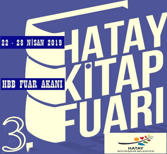 Hatay 3 Kitap Fuarı | 22 – 28 Nisan 2019’da