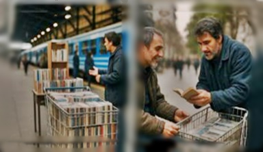 Evsizler İçin Tren Garında Kütüphane / Andrés Solano